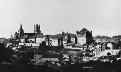 Ansicht von Lausanne, ca. 1856-60